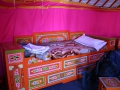 Het interieur van een gertent in Terelj