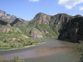 Uitzicht vanuit de Trans Mongolië Express